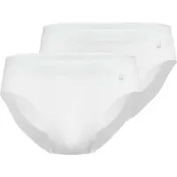 Götzburg Slip GÖTZBURG "Slip 2er Pack", Herren, Gr. XL, weiß, Obermaterial: 95% Baumwolle CO. 5% Elasthan EL., Unterhosen Slip