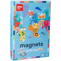 APLI Magnetische Weltkarte Spiel