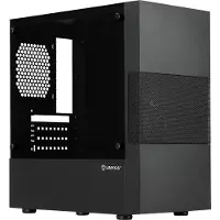 UNYKAch Aero C25 Micro ATX, Micro Tower, PC, Schwarz, ITX, micro ATX, Acrylnitril-Butadien-Styrol (ABS), SGCC, Heimbüro
