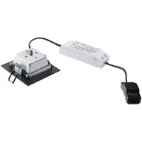 SLV 112720 FRAME BASIC SET, Einbauleuchte, LED, 3000 K, schwarz matt, Set, 9,4 W, inkl. Treiber