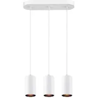 SLV 1006436 ASTO TUBE, Pendelleuchte, GU10, Pendellänge 250 cm, max. 3x10 W, weiß