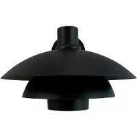 Dyberg Larsen Außenwandlampe Morph, Ø 30 cm, schwarz, Metall
