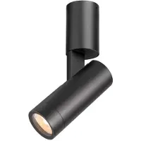 SLV 1007653 S-TUBE, Wandaufbauleuchte, rund, 1x max. 10 W GU10, schwarz