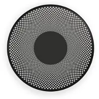 Northern LED-Wandleuchte Glint, schwarz matt, Stahl, Ø 25 cm