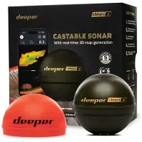 Deeper CHIRP+ 3 Castable GPS Sonar – Fisch- & Tiefenfinder für Boot, Eis & Ufer