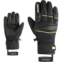 Ziener Skihandschuhe "GOMIN-Z AQUASHIELD", Herren, Gr. 11, schwarz, Materialmix, Handschuhe Skihandschuhe, wasserdicht, winddicht, atmungsaktiv, Lederinnenhand