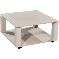 Die Möbelfundgrube Couchtisch Beige-Kaschmir quadratisch 76 x 76 cm - ROMY
