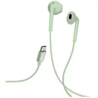TNB T'nB - Kabelgebundenes Headset, Typ C, sehr komfortabel, Mikrofon und Lautstärkeregler, Farbe grün