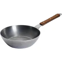 Woll – Carbon Steel Hochrandpfanne Ø 24 cm, 7 cm hoch – Kohlenstoffstahlpfanne PFAS-f
