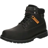 Dockers by Gerli Schnürboots BY GERLI, Herren, Gr. 47, Warmfutter, schwarz, Lederimitat, Schuhe Schnürboots, Workerboots, Schnürstiefelette mit Schaftrandpolsterung