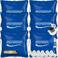 Monzana 6x Poolkissen Winter XL Chlorbeständig rechteckig