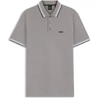 BOSS Short Sleeve Polo 059902200001 in OPEN GREY color size large