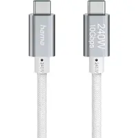 Hama Full-Featured, 1,5 m, USB C, USB C, USB 3.2 Gen 2 (3.1 Gen 2), 10 Gbit/s, Weiß