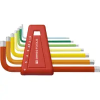 PB Swiss Tools Sechskant-Winkelschraubendreher-Satz, pulverbeschichtet, 7-teilig