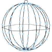 vidaXL Weihnachts-Finial-Licht 160 LEDs Kaltes Weiß 50 x 50 x 52 cm