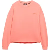 Superdry für Damen. W2012293A Baggy Sweatshirt Logo Essential rosa (M), Lässig, Baumwolle