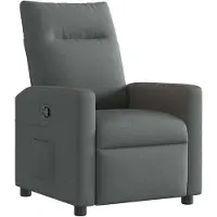vidaXL Relaxsessel Dunkelgrau Stoff