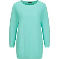 Goldner "Eleganter Baumwollpullover, Halbarm" U-Boot-Ausschnitt