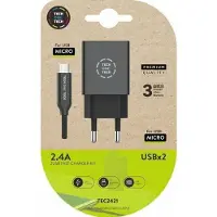 Tech One Tech Doppel-ladegerät + Micro-usb-kabel