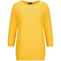Goldner "Eleganter Baumwollpullover, Halbarm" U-Boot-Ausschnitt
