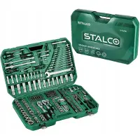 Stalco Steckschlüsselsatz und Ringmaulschlüssel 1/2” 3/8” 1/4” 237 Teile 72T Ratschen BMC Werkzeugkoffer S011100237