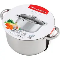 Florina Stilio Edelstahltopf 24 cm 5,5 l