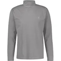 Lerros Sweatshirt "Herren-Shirt mit modischem Turtleneck", Herren, Gr. XXL, grau (basalt grau), 95% Baumwolle, 5% Elasthan, Sweatshirts Sweatshirt