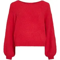 Vila Vimarley U-boot-ausschnitt Strickpullover