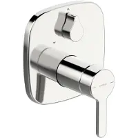 Hansa HANSADESIGNO Style Wannen- und Brausearmatur, Unterputz, mit Rückflussverhinderer, chrom, 81113593