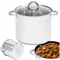 Topfann Topf 6L Edelstahl Kochtopf Suppentopf Induktion Universaltopf Fleischtopf 6 L