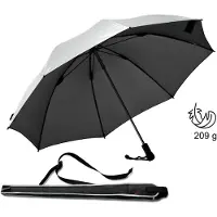 Euroschirm - Swing Liteflex - Regenschirm schwarz/grau