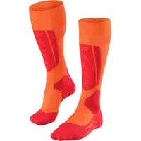 Falke Skistrümpfe "SK5 Expert", Damen, Gr. 39-40, orange (8034, flash orange), Obermaterial: 52% Polypropylen, 25% Polyamid, 22% Seide, 1% Elasthan, unifarben, Socken Skistrümpfe