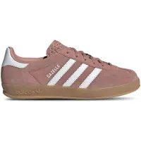 Adidas Originals Sneaker ORIGINALS "GAZELLE INDOOR", Damen, Gr. 40,5, rosa (warm clay, ftwr weiß, gum 3), Leder, Schuhe Sneaker
