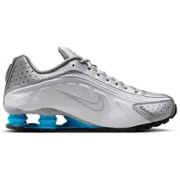 Nike Shox R4 "Metallic Silver White Blue Lagoon" Blau, Größe: 41