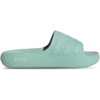 Adidas Badesandale ORIGINALS "ADILETTE AYOON BADESCHLAPPEN", Damen, Gr. 38, grün (ash grün, ash grün, cream weiß), Synthetik, Schuhe Badesandale, Badelatschen