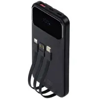 Rivacase VA2211, 10000 mAh, Lithium Polymer (LiPo), Power Delivery 3.0, Quick Charge 3.0, 22,5 W, Schwarz