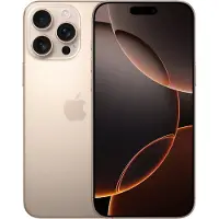 Apple iPhone 16 Pro Max, 256GB, Titan Wüstensand, Titan Wüstensand, 256GB, 6,9", 4,5 - 30 W USB PD,