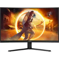 AOC G4 CQ32G4VE, 80 cm (31.5"), 2560 x 1440 Pixel, Quad HD, LCD, 1 ms, Schwarz, Grau