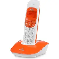 Brondi Nice DECT-Telefon orange, weiß Anrufer-ID