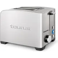 Taurus MyToast II Legend, 2 Scheibe(n), Edelstahl, Edelstahl, Tasten, Drehregler, 850 W