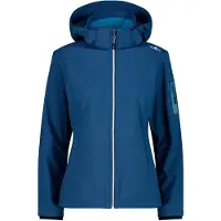 CMP - Women's Softshell Jacket Zip Hood - Softshelljacke Gr 50 blau