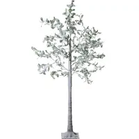 Beliani Outdoor LED Weihnachtsbeleuchtung Grün PVC u. Metall 150 cm in Baumform mit Stromanschluss zum Aufstellen Außen Deko Adventsdekoration