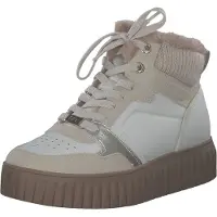 Marco Tozzi Damenschuhe Schnürstiefel Beige Freizeit