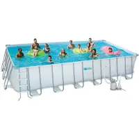 HABITAT ET JARDIN Framepool LUDO 3 - 5,49 x 2,74 x 1,32 m - Sandfiltergruppe 5,1 m3/h