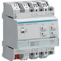 Hager TYAS624C Rollladen-/Jalousieaktor 4fach KNX Secure, 230V AC
