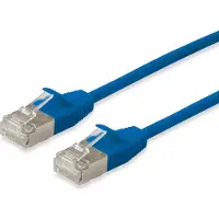 Equip Cat.6A F/FTP Slim-Patchkabel, 1.5m, Blau, 1,5 m, Cat6a, F/FTP (FFTP), RJ-45, RJ-45, Blau