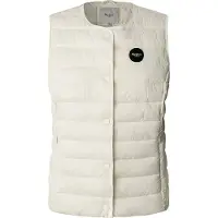 Pepe Jeans für Damen. PL402584 Weste Jane weiß (M), Lässig, Nylon