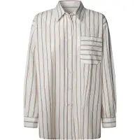 Pepe Jeans für Damen. PL3051245 Hemd Lina weiß (M), Lässig, Baumwolle, Kurzarm