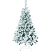 Feeric 180 cm Künstlicher Weihnachtsbaum mit schoenen weissen Schneeflocken -