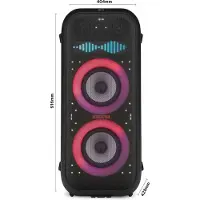 LG XL9T, 2.2 Kanäle, 7,62 cm (3"), 20,3 cm (8"), 1000 W, Verkabelt & Kabellos, Party Lautsprecher